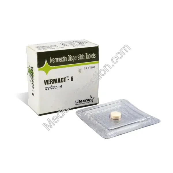 Vermact 6mg Tablet (Ivermectin)