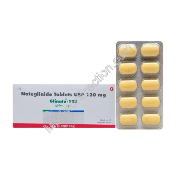 Glinate 120 mg Tablet