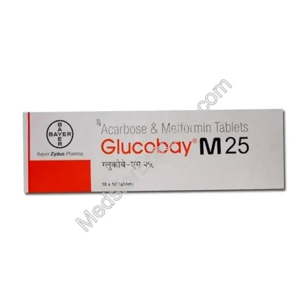 Glucobay M 25 mg Tablet